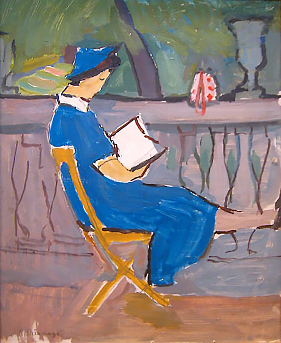 reading woman
